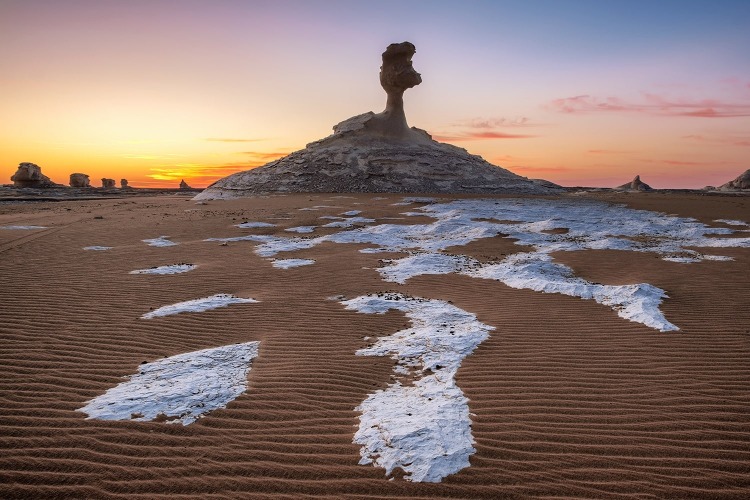 White Desert Sunrise Egypt
